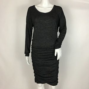 Athleta Tulip Long Sleeve Dress Shale Heather Grey
